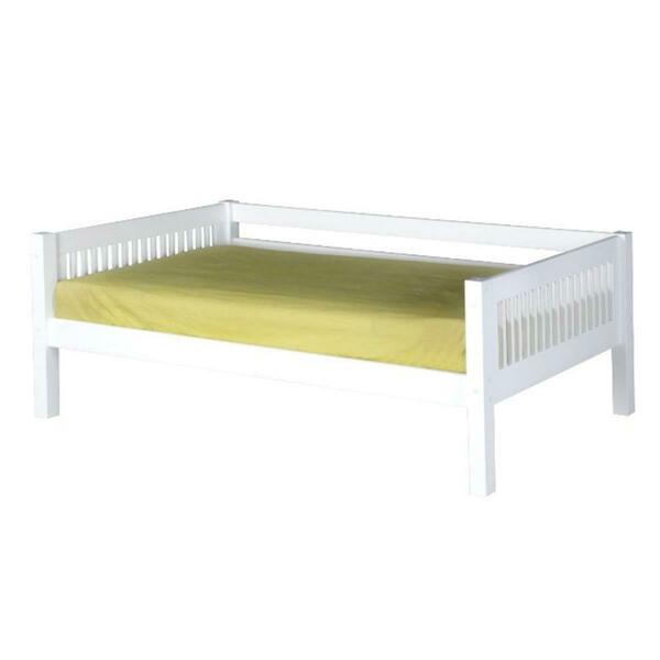 Camaflexi C213-Wh Day Bed Mission Headboard White Finish- Twin Size Mattress C213_WH